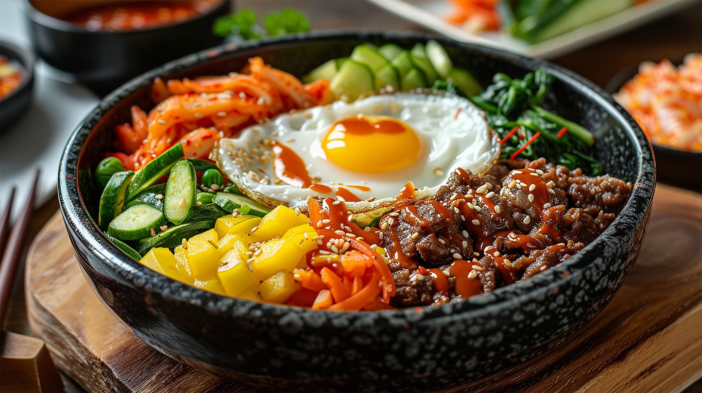 Bibimbap coréen version mixte
