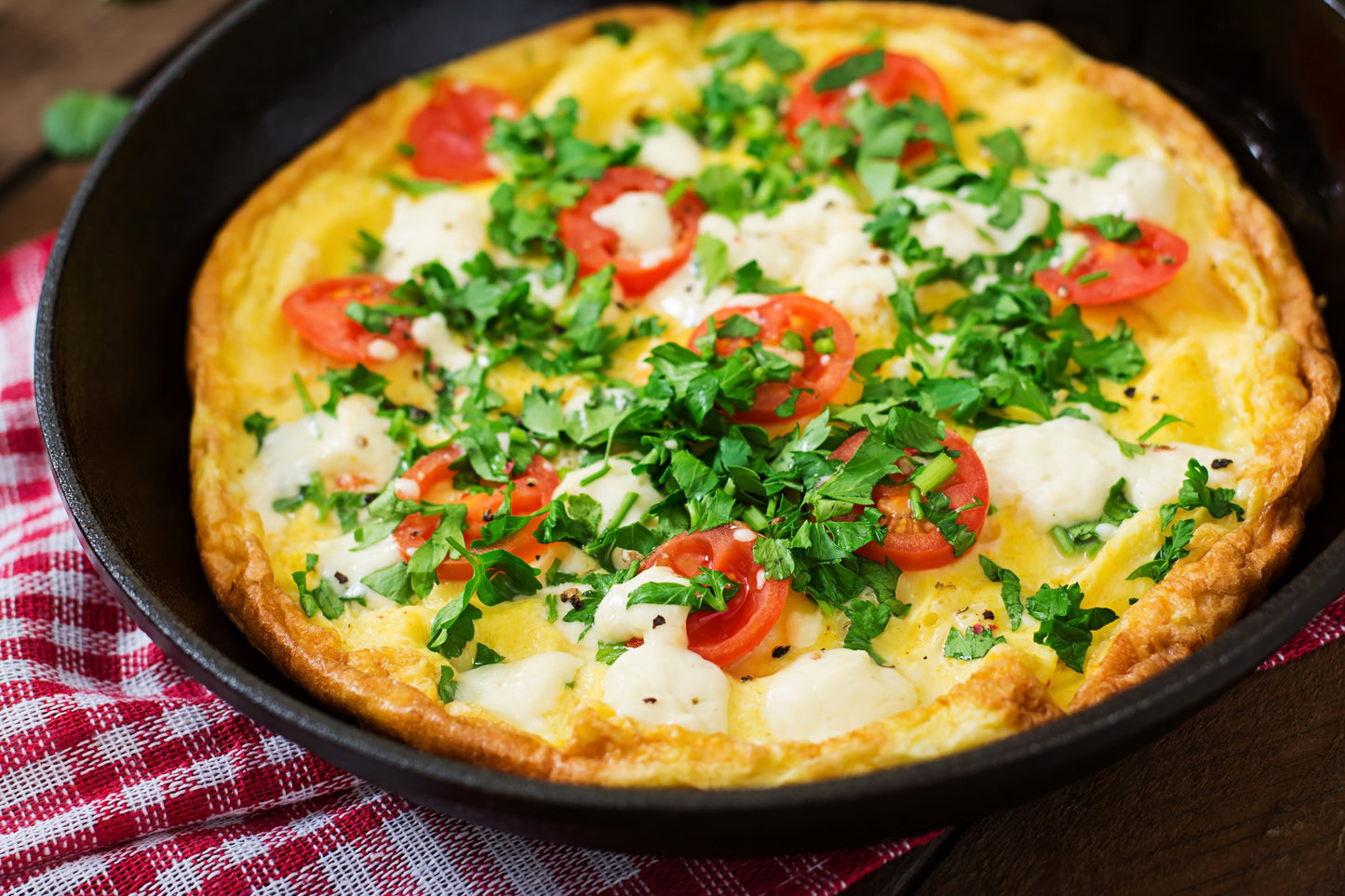 Mini-frittata patate douce et coriandre