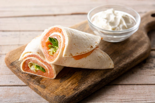 Mini wrap saumon et Philadelphia